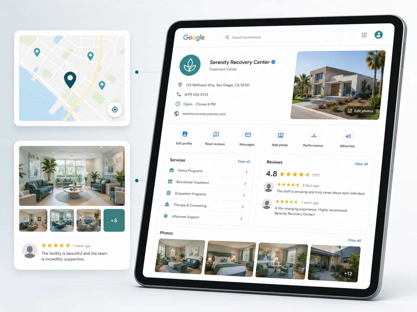 Google Business Profile Optimization for Treatment Centers