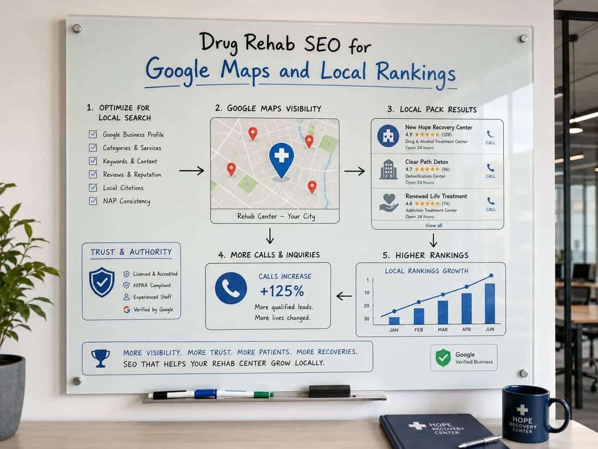 Drug Rehab SEO for Google Maps and Local Rankings