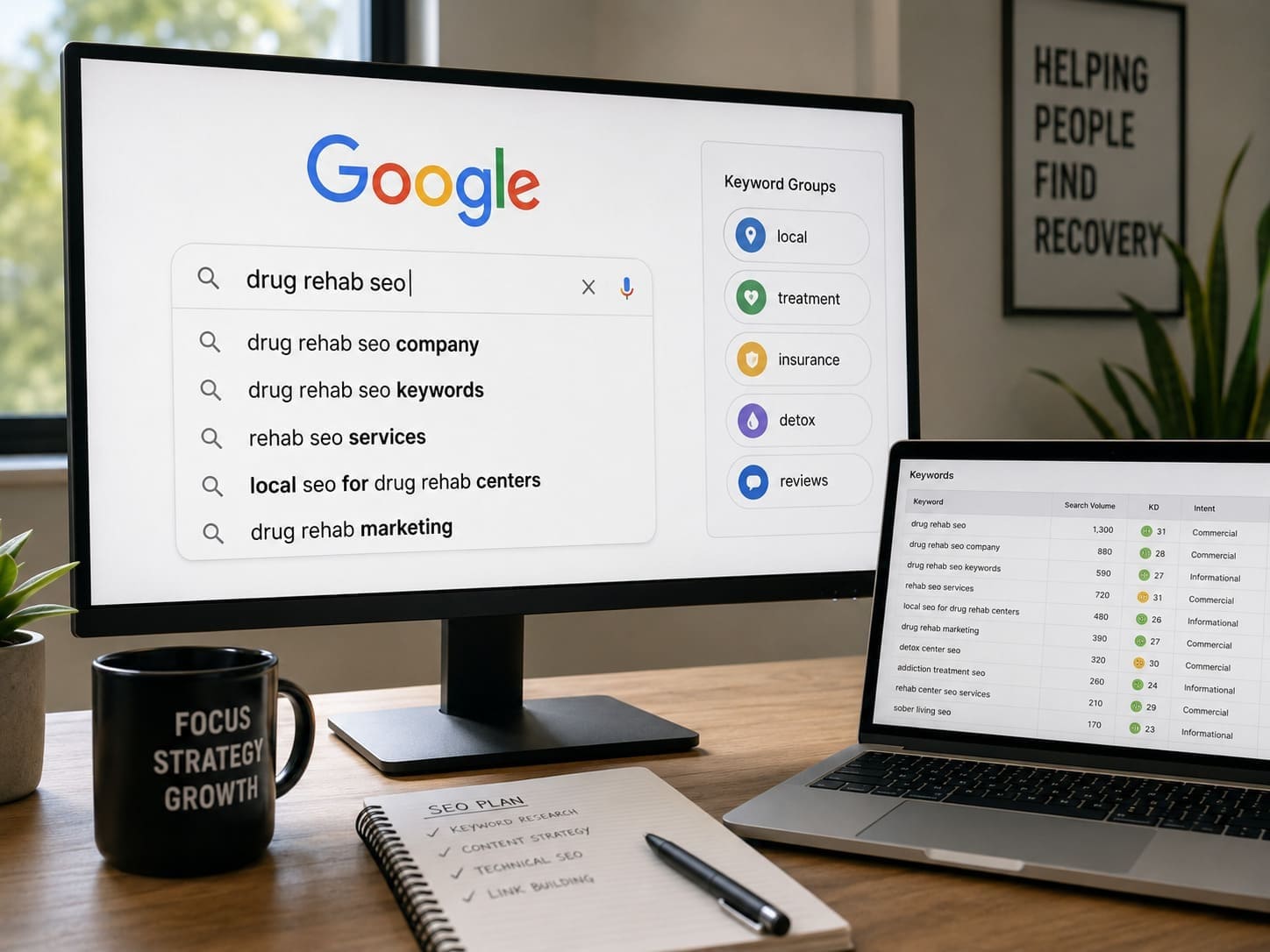 Start With the Right Drug Rehab SEO Keywords