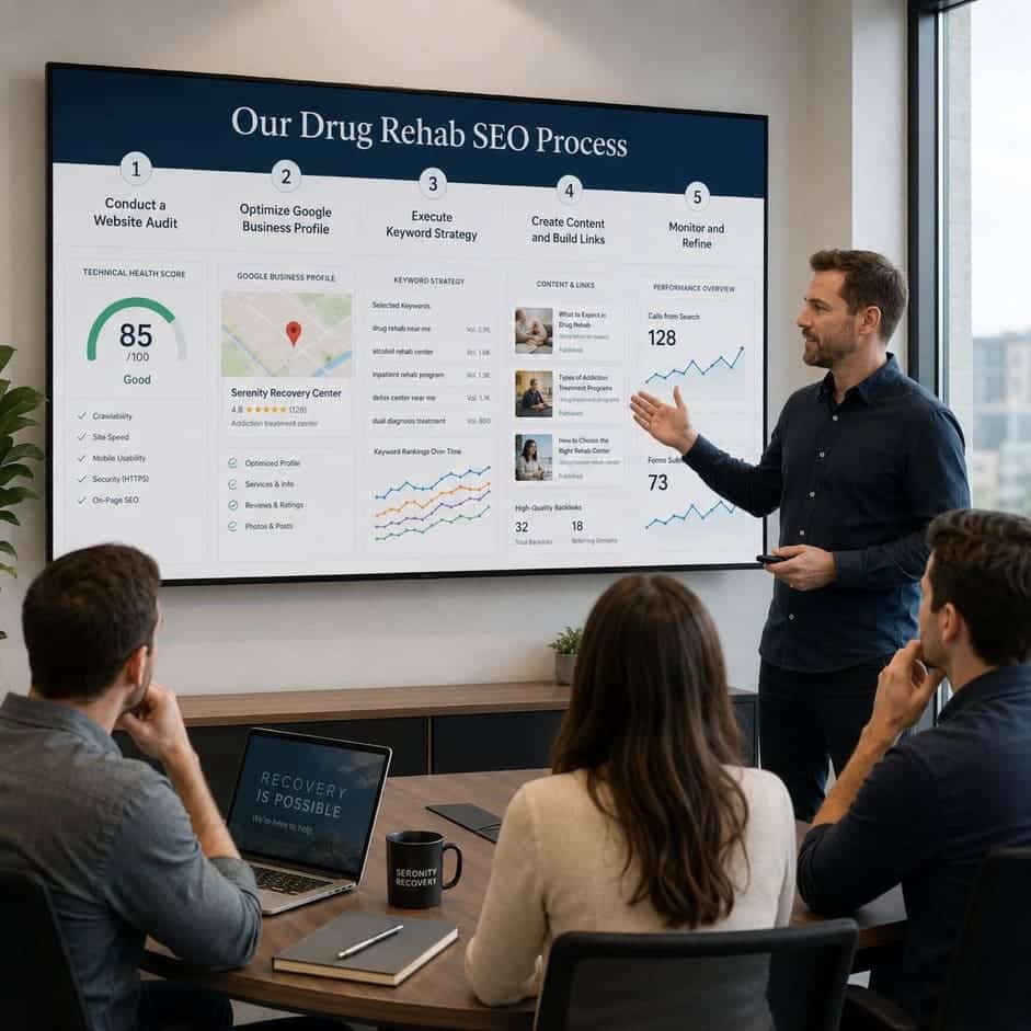 Our Drug Rehab SEO Process