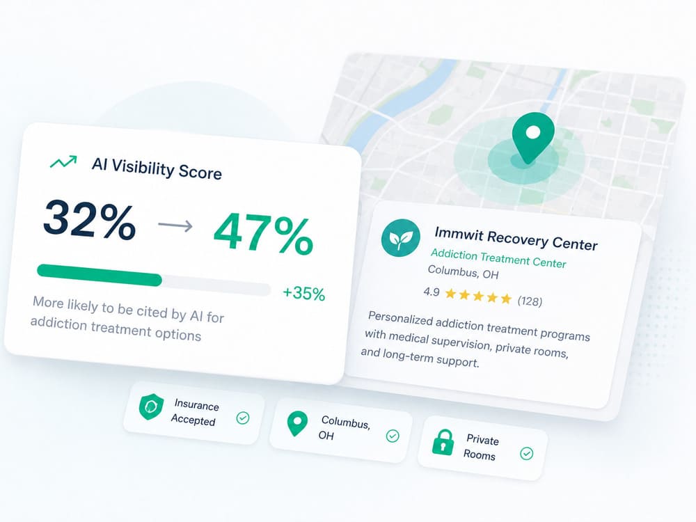 Get cited when people ask AI for addiction treatment options
