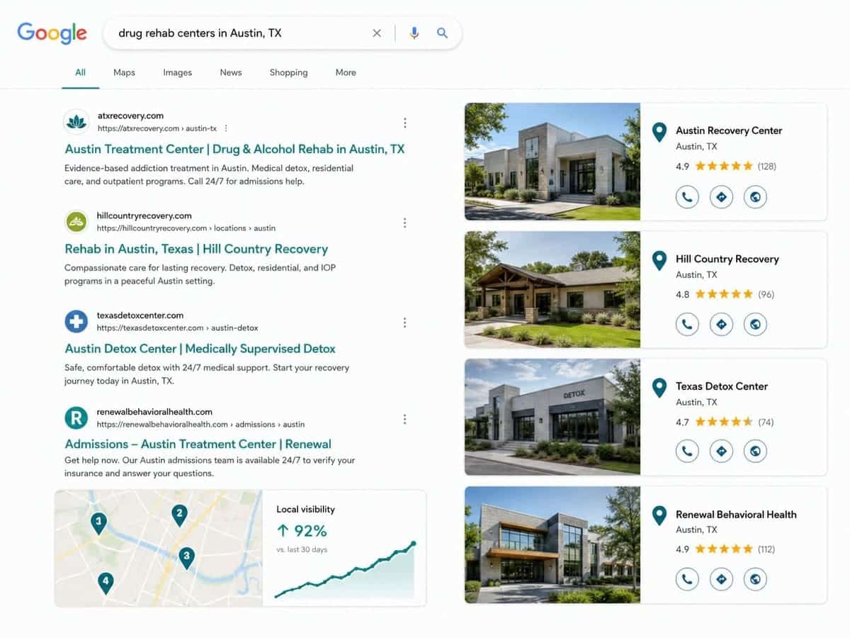 Location Page SEO for Treatment Centers