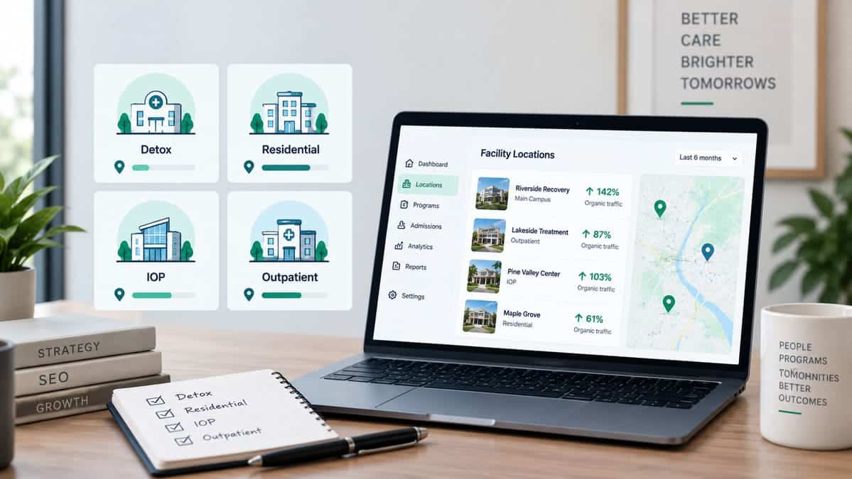 Multi-Location Rehab SEO Should Match Each Facility Admission Goal